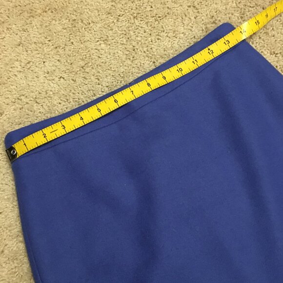 J. Crew Cobalt Blue Wool Pencil Skirt W28 - Picture 11 of 16